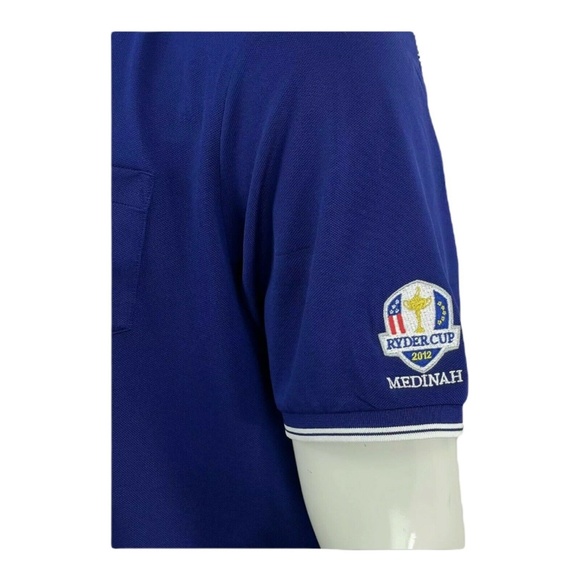 Polo Ralph Lauren RLX Blue Vintage Ryder Cup 2002 Medinah Mens Large - Picture 6 of 9